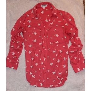 Express Cat Print Portofino Shirt